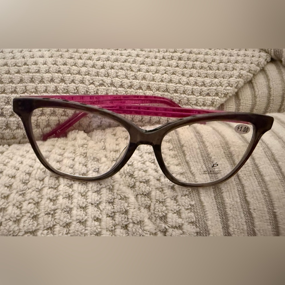 Stylish dark and Pink Glasses NWT